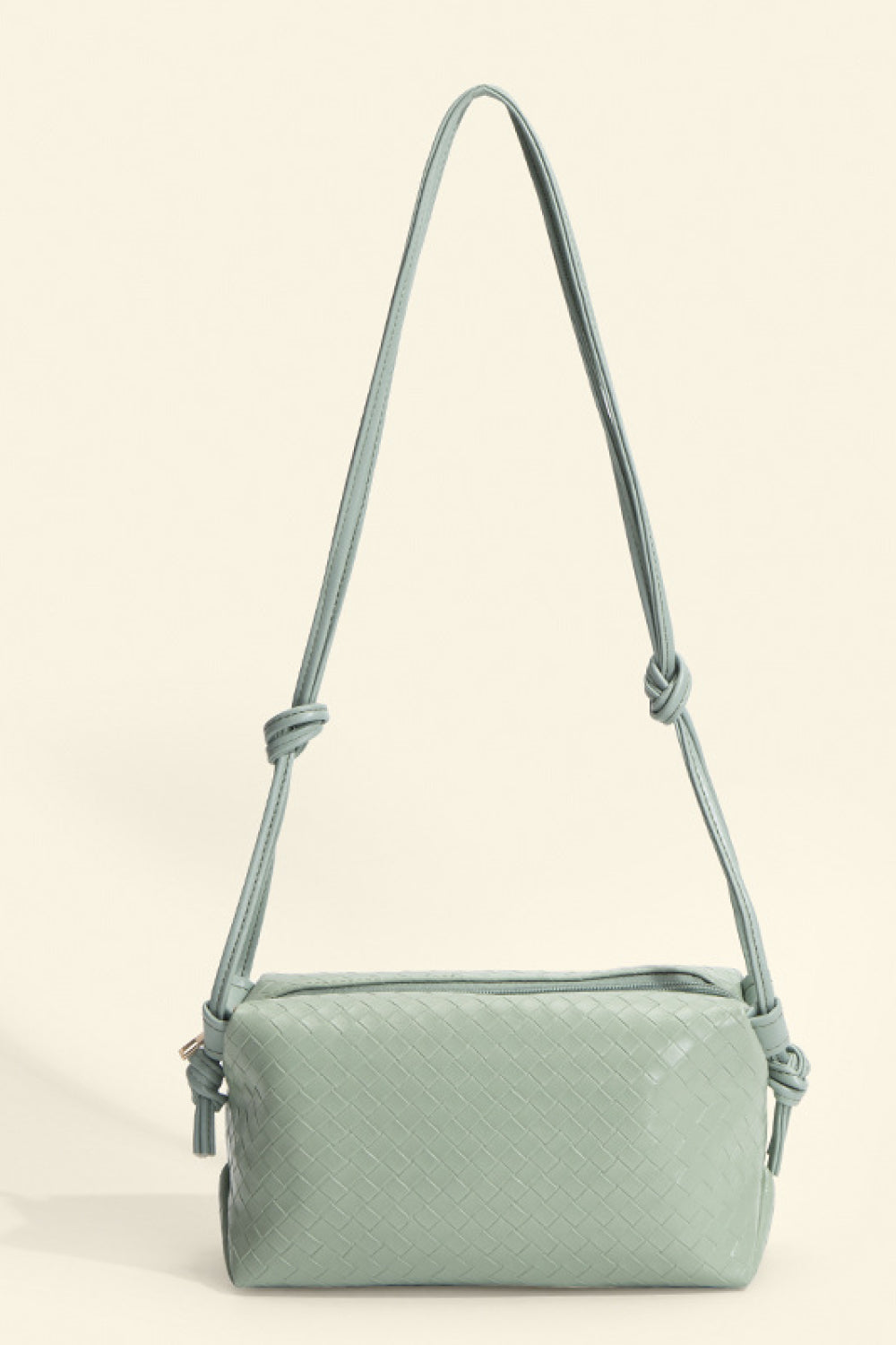 PU Leather Knot Detail Shoulder Bag